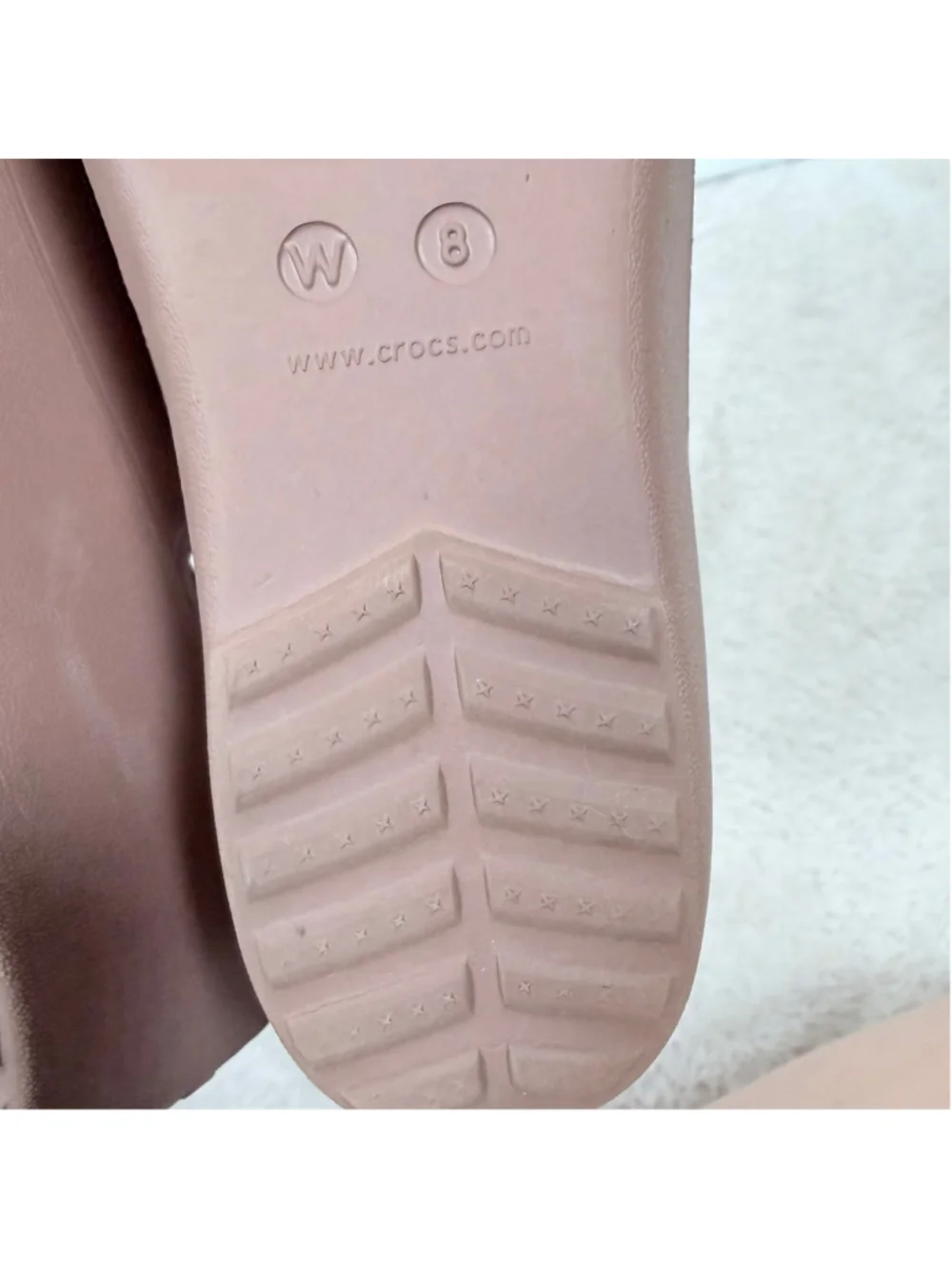 Crocs Mabyn Mini Wedge Womens Sandals Brown Peep Toe Beach Cruise Travel Size 8